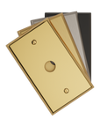 Solid brass Century Cable Wall Plate