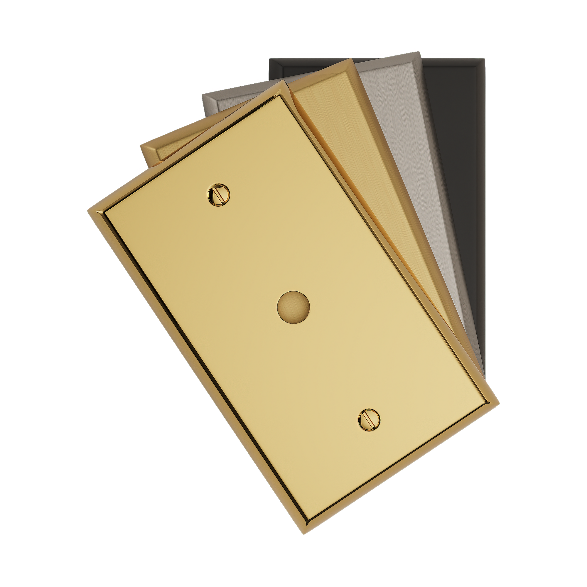 Solid brass Century Cable Wall Plate