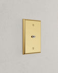 Solid brass Century Cable Wall Plate in Polished Brass finish