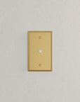 Solid brass Century Cable Wall Plate in Satin Brass finish