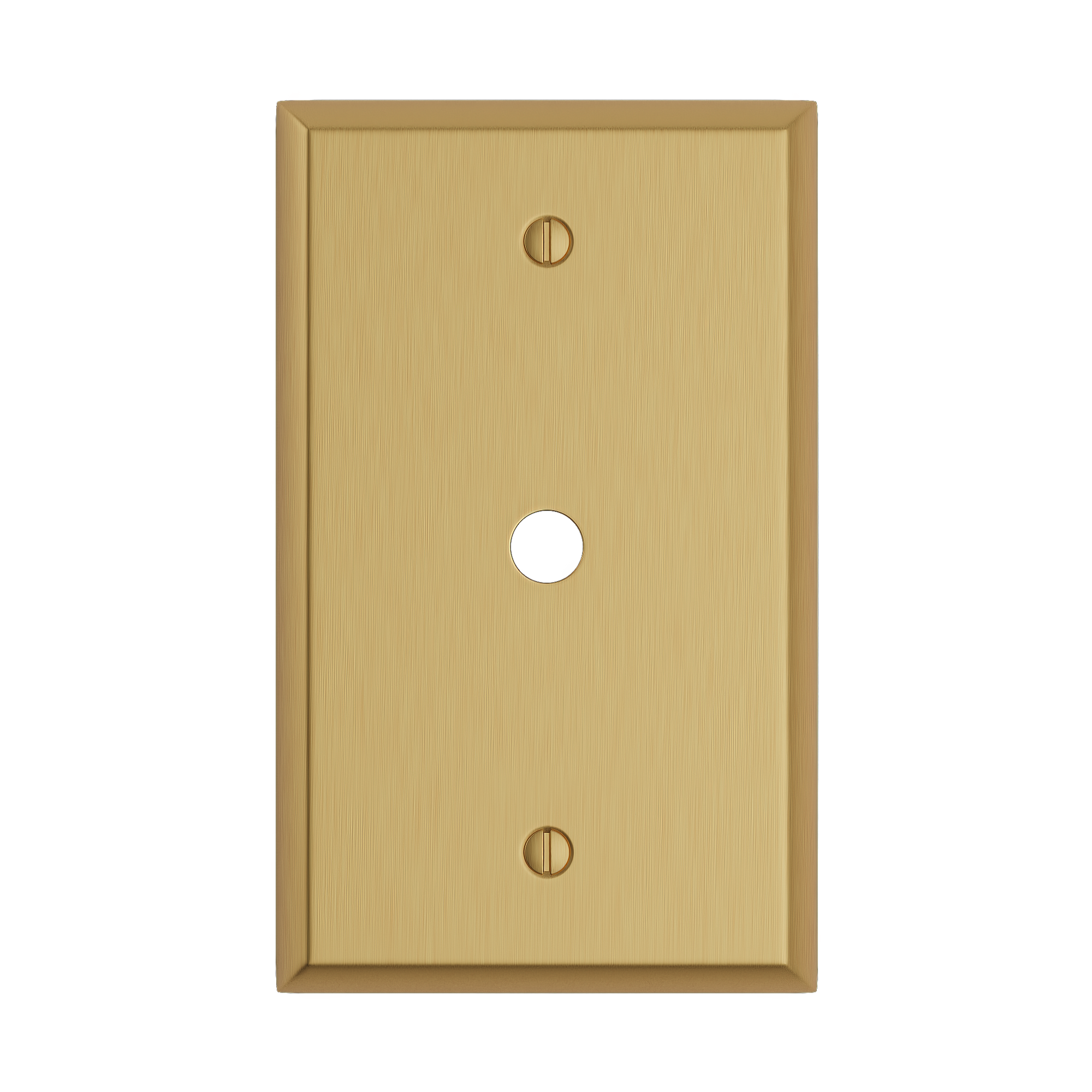 Solid brass Century Cable Wall Plate in Satin Brass finish