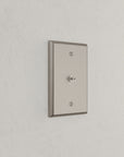 Solid brass Century Cable Wall Plate in Satin Nickel finish