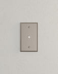 Solid brass Century Cable Wall Plate in Satin Nickel finish