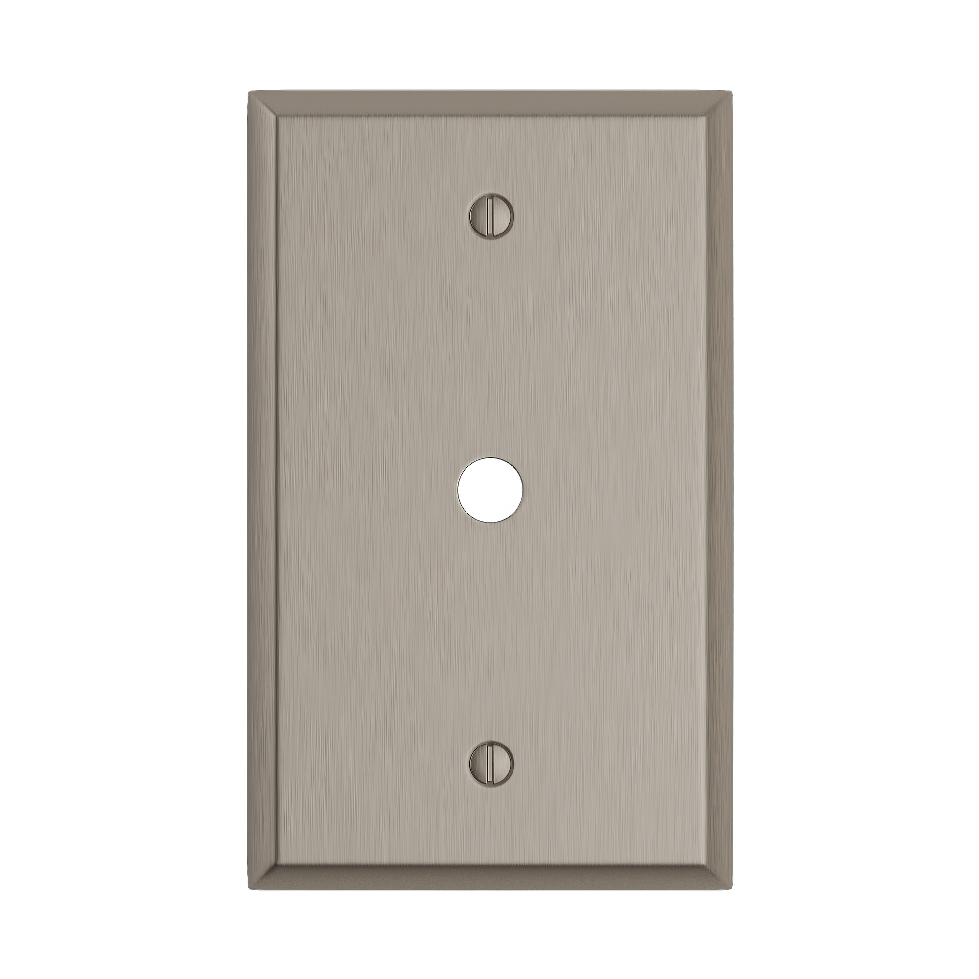 Solid brass Century Cable Wall Plate in Satin Nickel finish