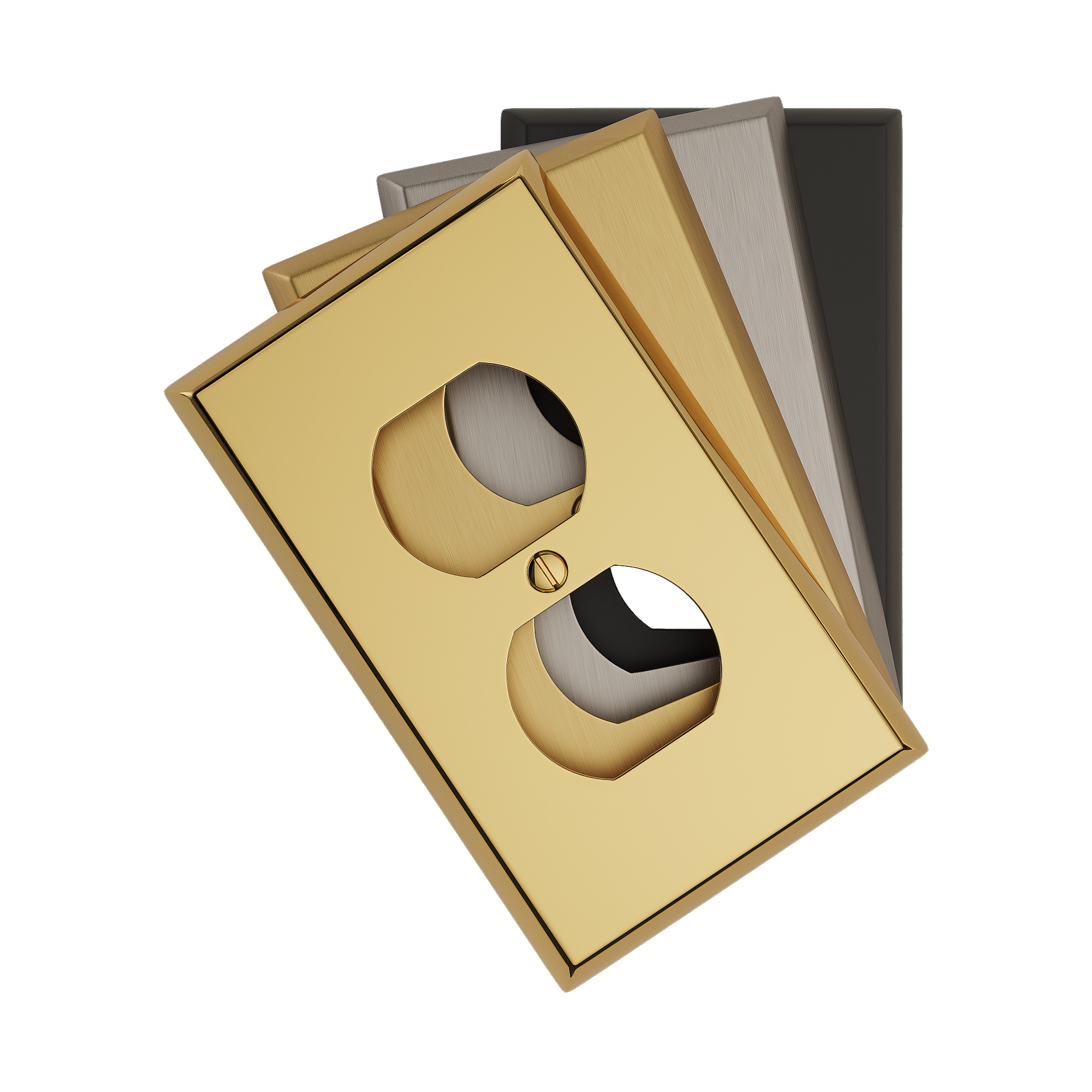 Solid brass Century Outlet Wall Plate