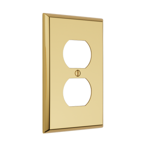 Century Outlet Wall Plate - Polished Brass