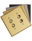 Solid brass Century Push Button Wall Plate – Double