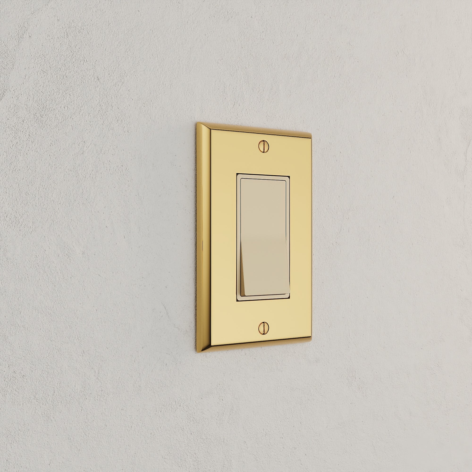 Solid brass Century Open Wall Plate in Polished Brass finish