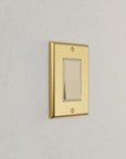 Solid brass Century Open Wall Plate in Polished Brass finish