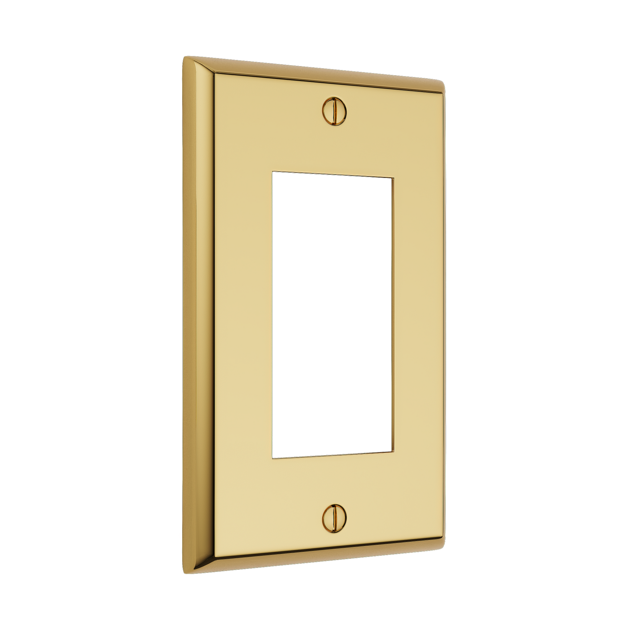 Solid brass Century Open Wall Plate in Polished Brass finish