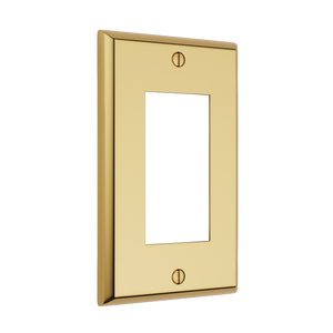 Century Open Wall Plate - Polished Brass