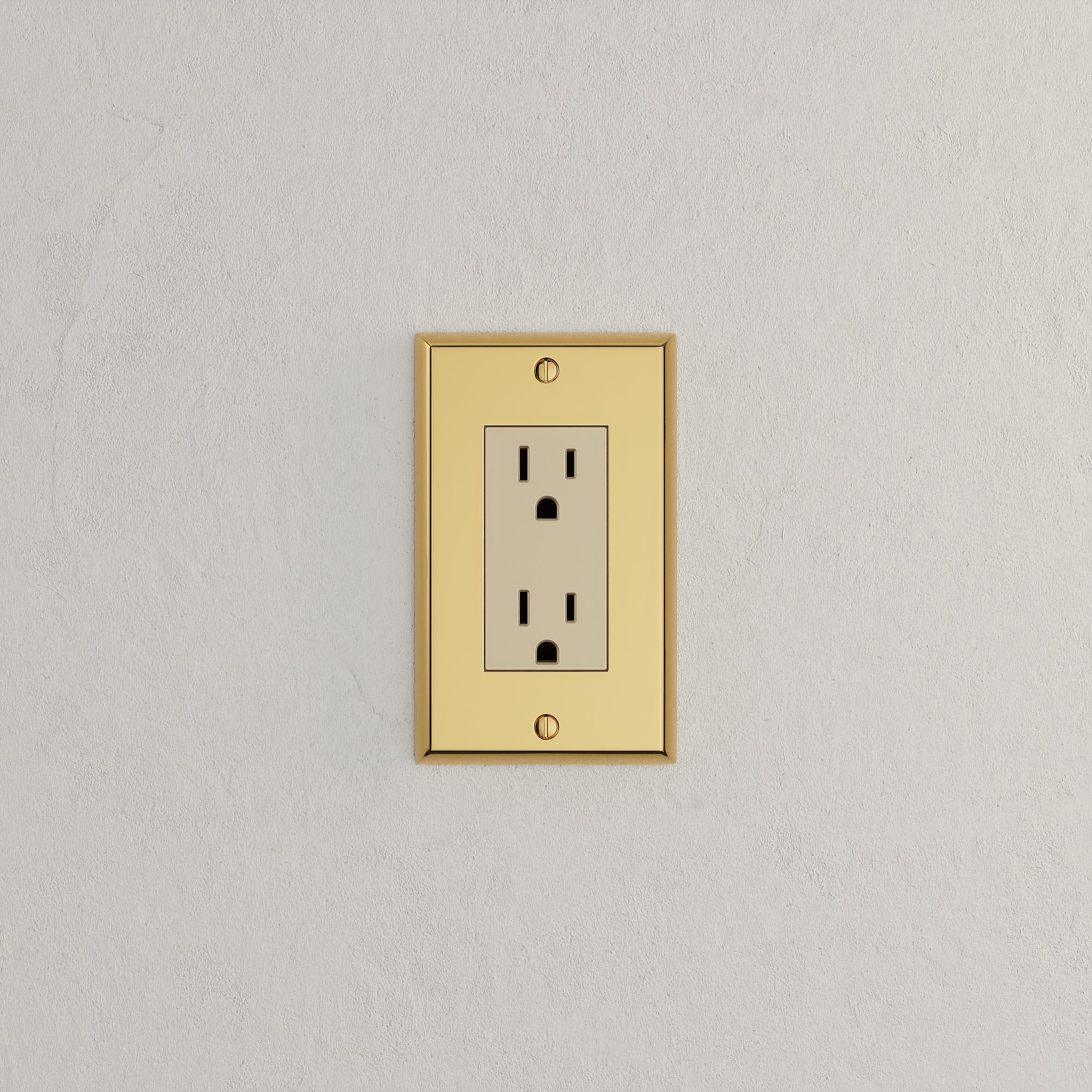 Solid brass Century Open Wall Plate in Polished Brass finish