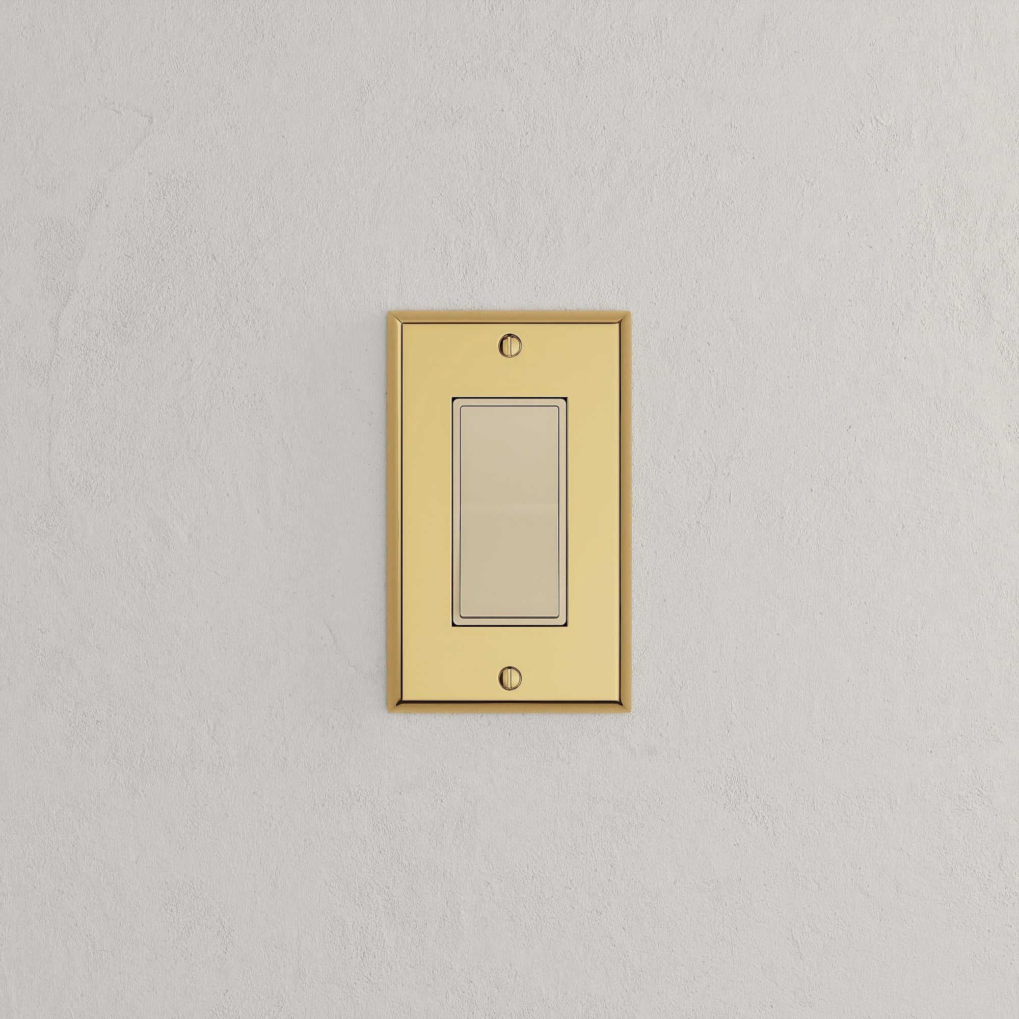 Solid brass Century Open Wall Plate in Polished Brass finish