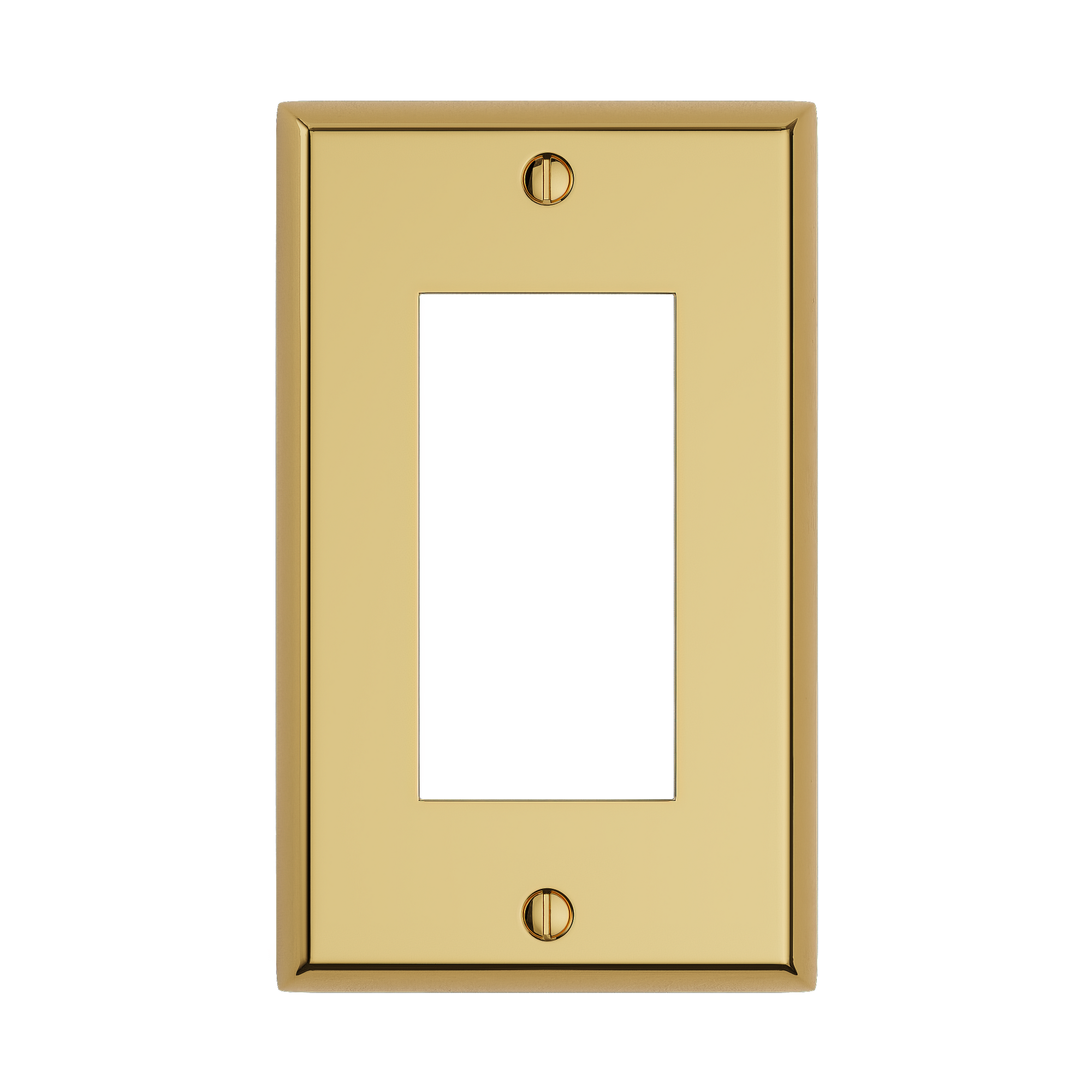 Solid brass Century Open Wall Plate in Polished Brass finish