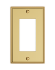 Solid brass Century Open Wall Plate in Polished Brass finish