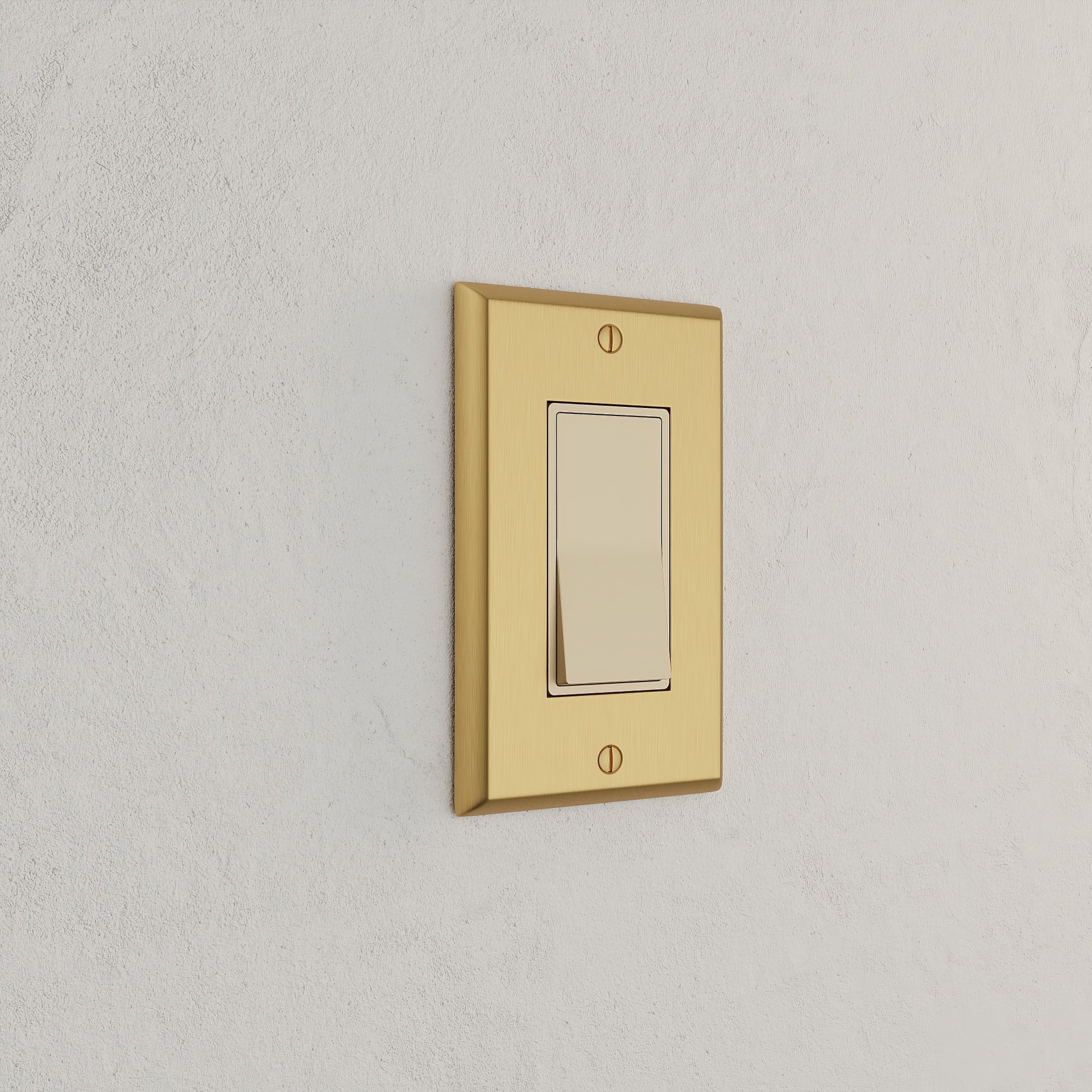 Solid brass Century Open Wall Plate in Satin Brass finish