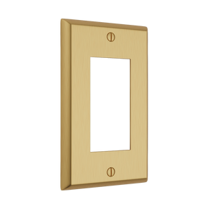 Century Open Wall Plate - Brushed Brass
