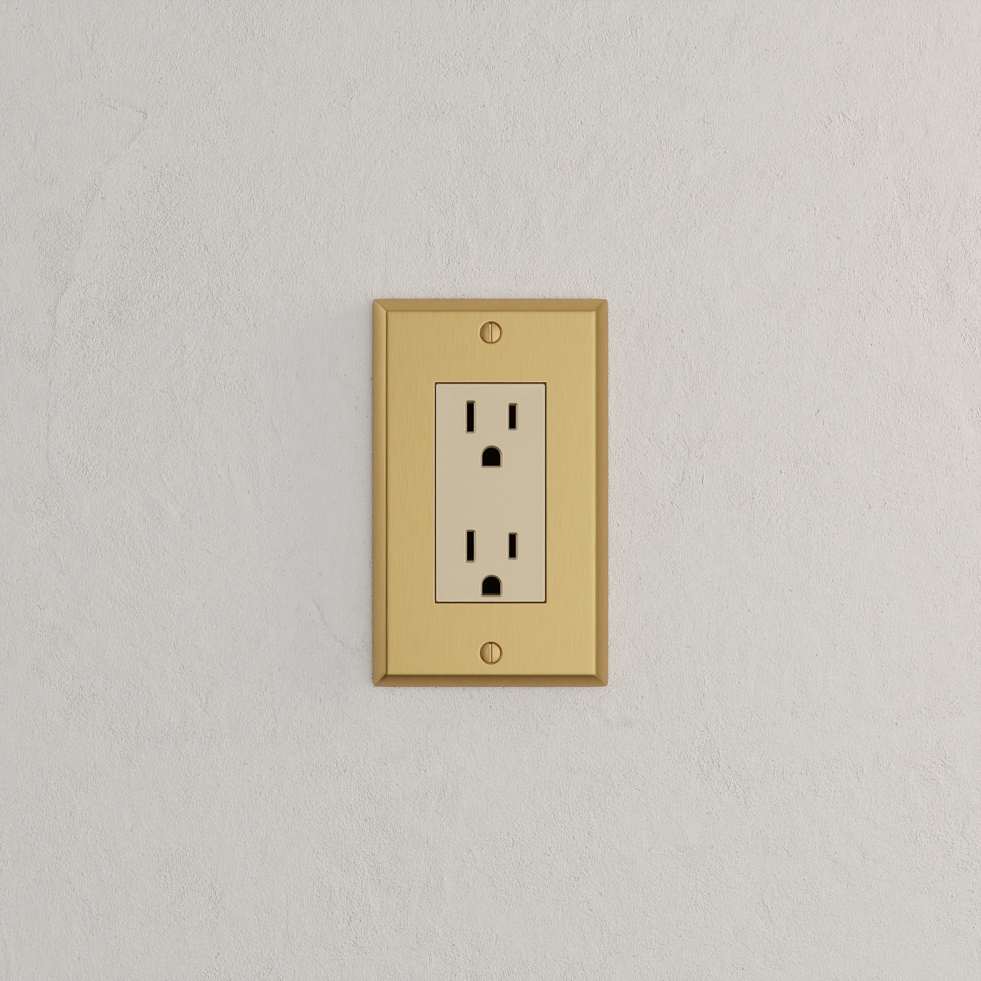 Solid brass Century Open Wall Plate in Satin Brass finish