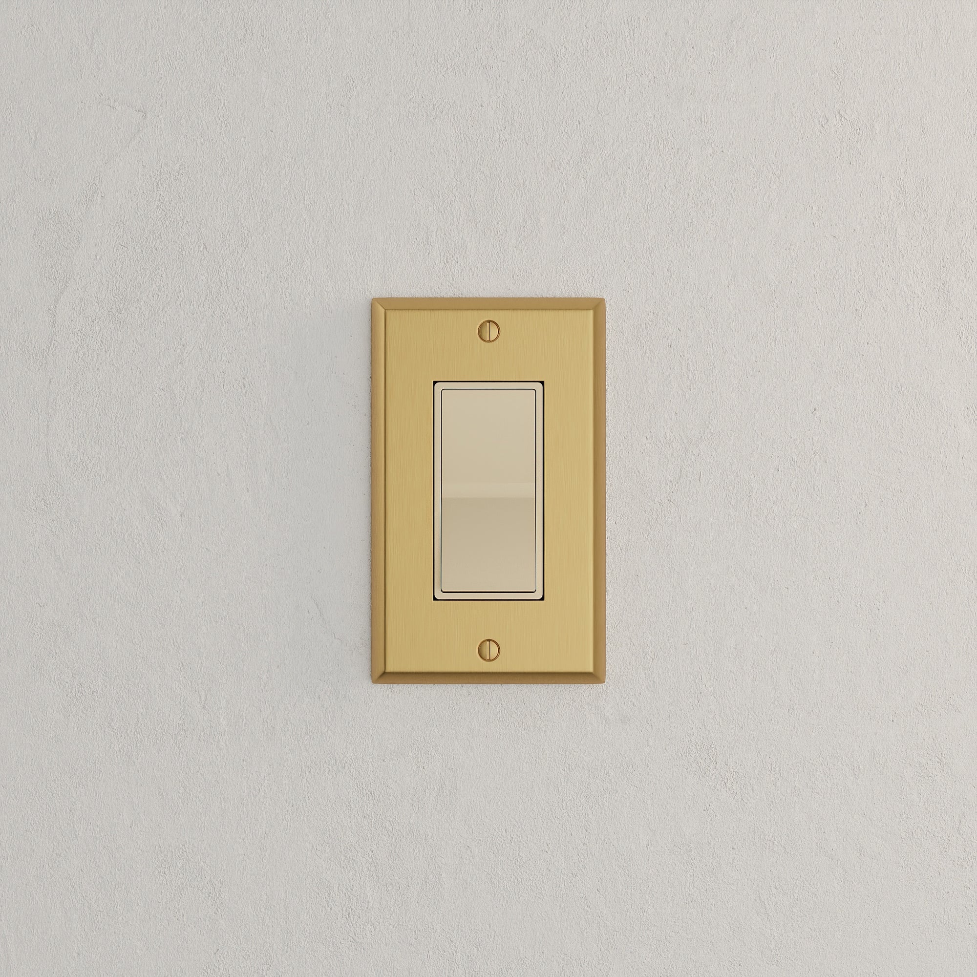 Solid brass Century Open Wall Plate in Satin Brass finish