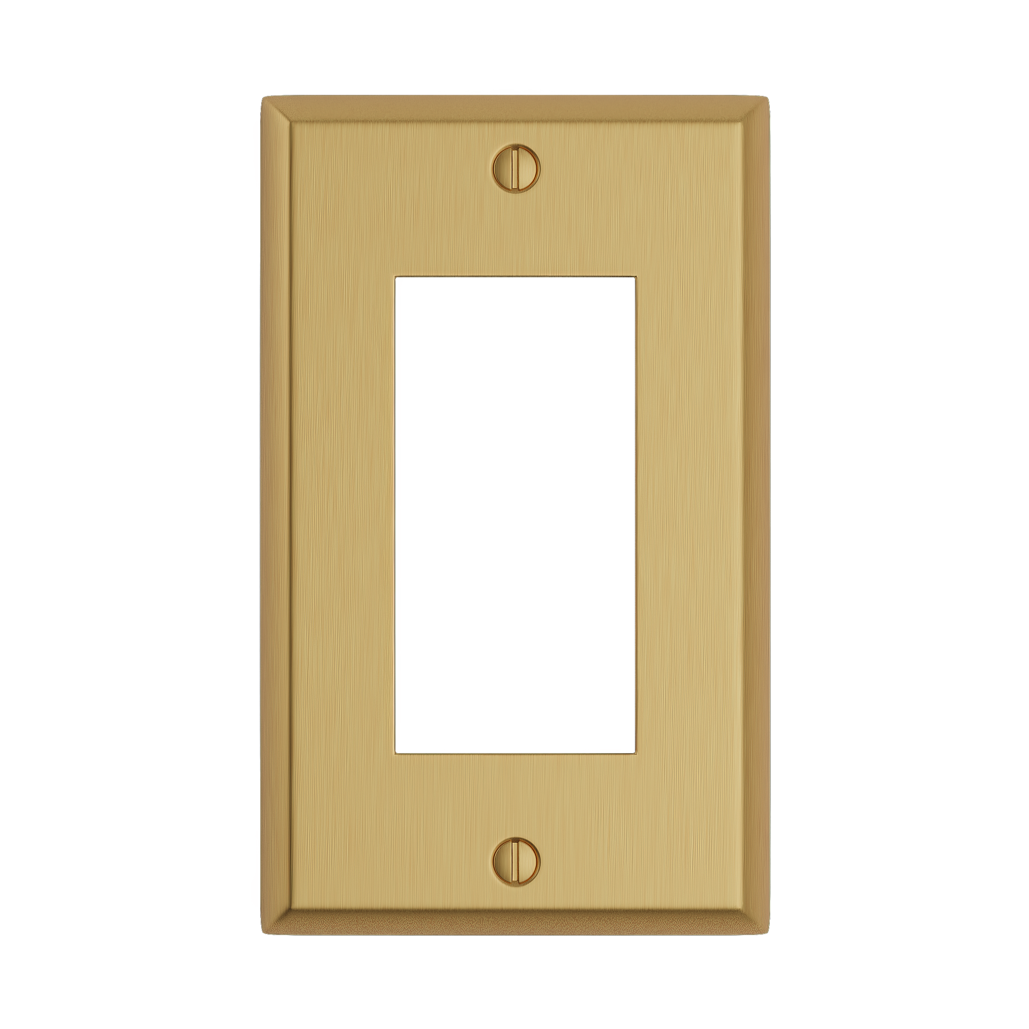 Solid brass Century Open Wall Plate in Satin Brass finish