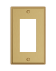 Solid brass Century Open Wall Plate in Satin Brass finish