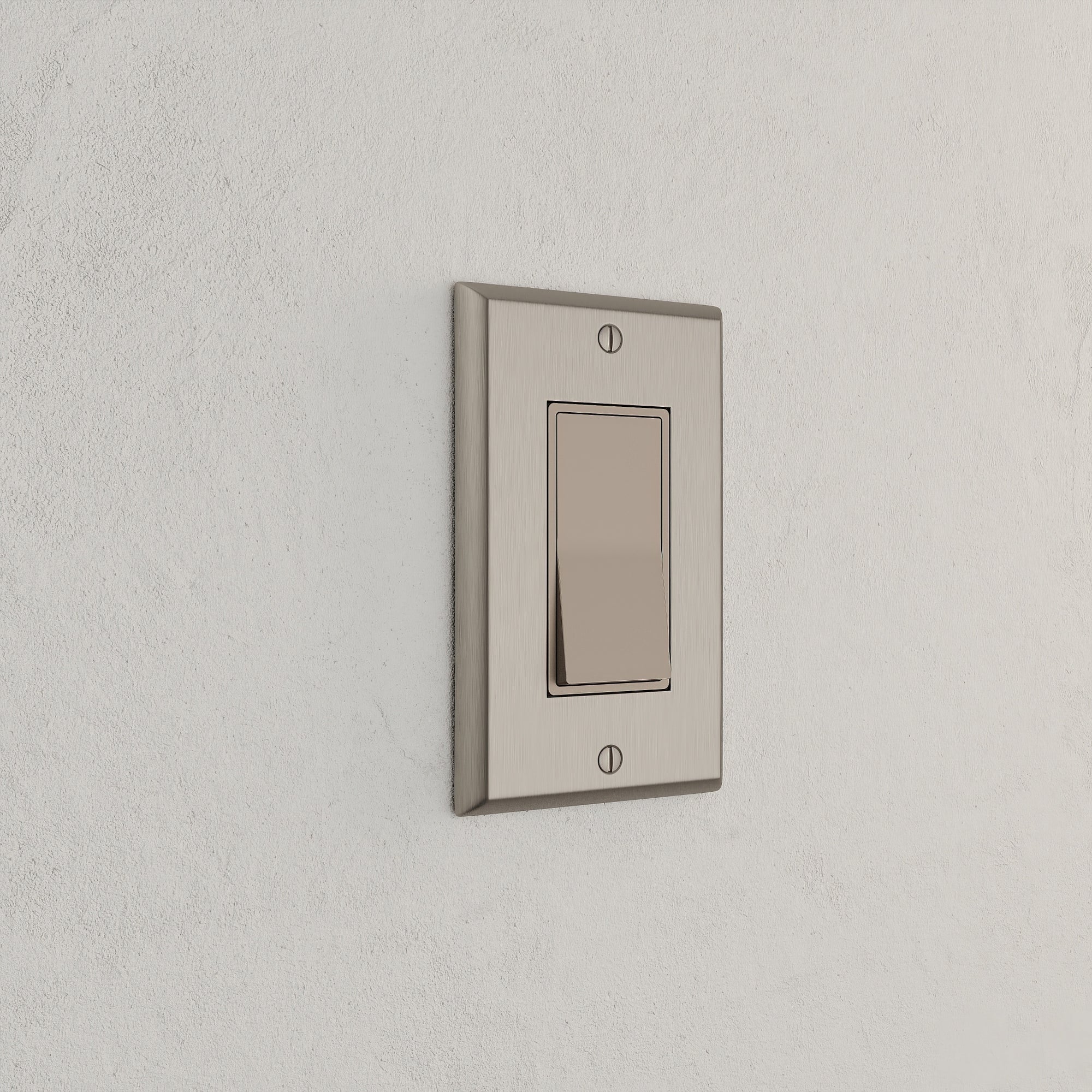 Solid brass Century Open Wall Plate in Satin Nickel finish
