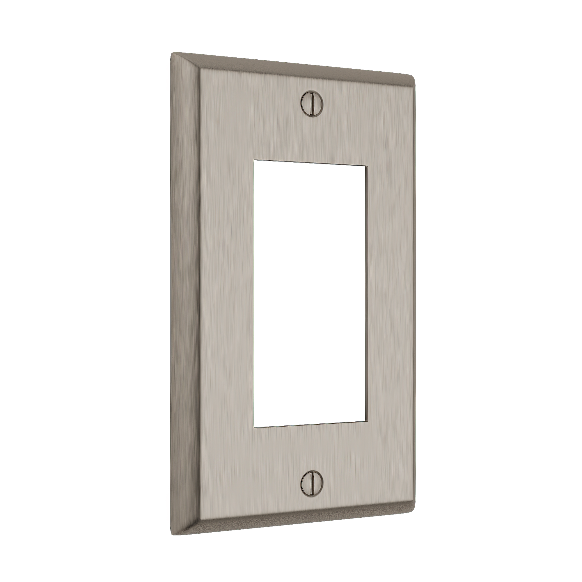 Solid brass Century Open Wall Plate in Satin Nickel finish