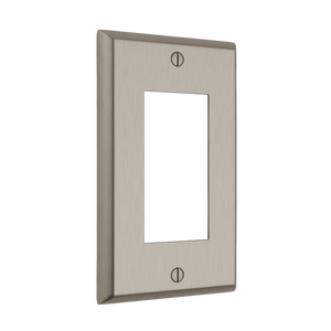 Century Open Wall Plate - Brushed Nickel