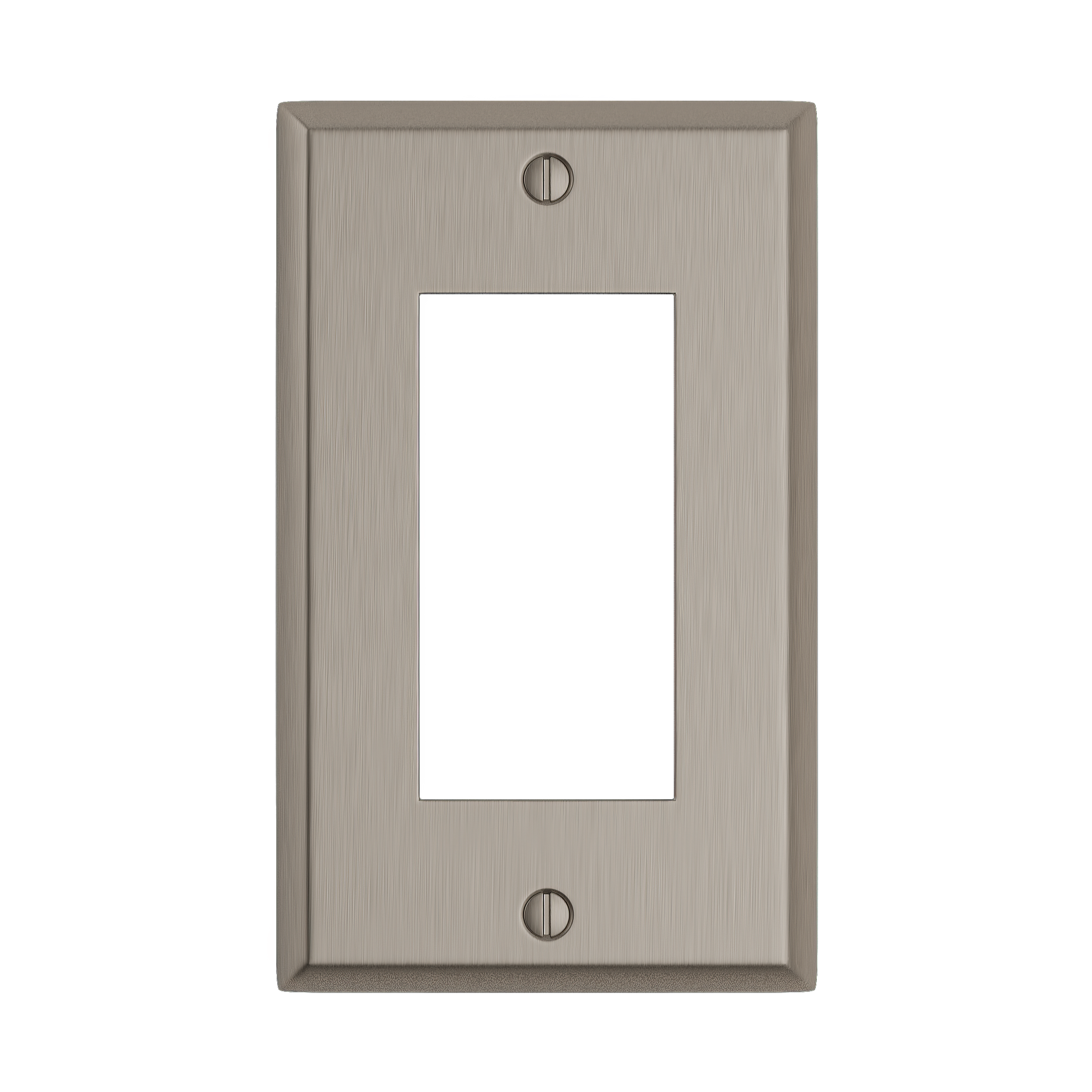 Solid brass Century Open Wall Plate in Satin Nickel finish