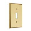 Solid brass Century Toggle Wall Plate in Polished Brass finish
