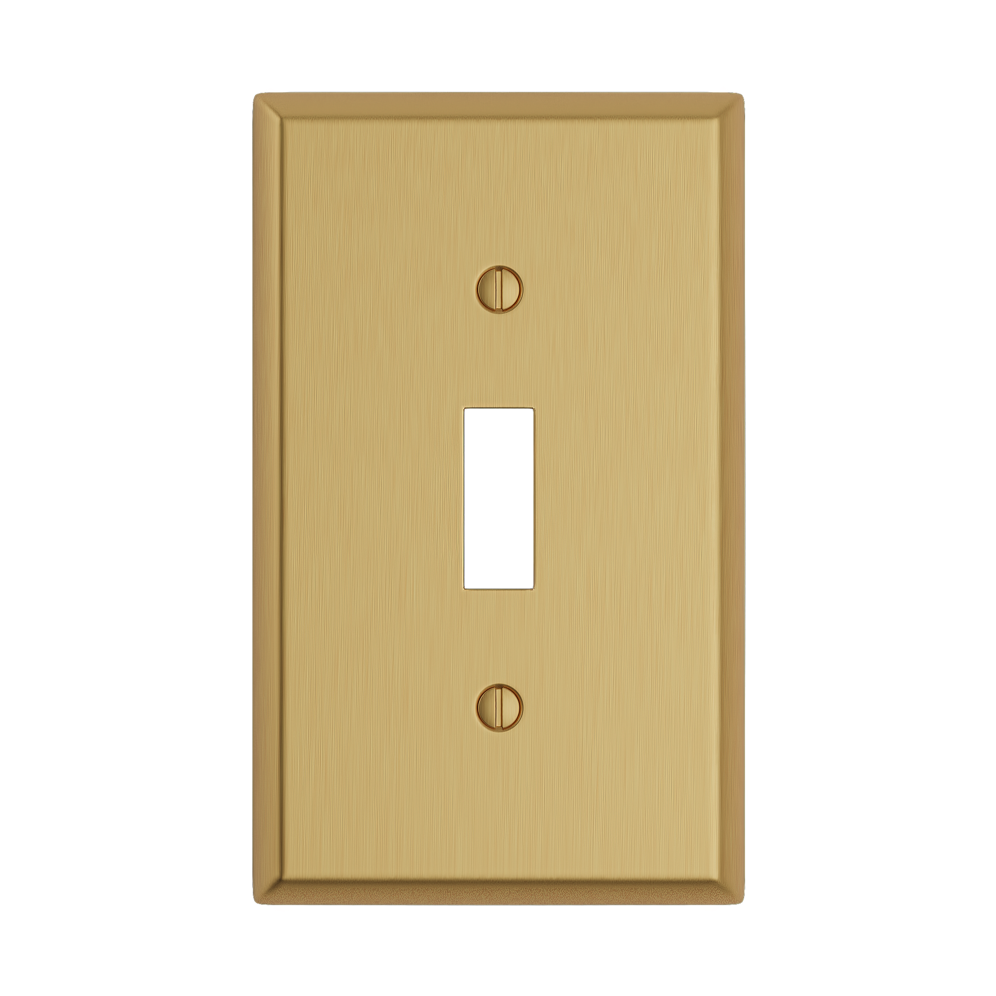 Solid brass Century Toggle Wall Plate in Satin Brass finish