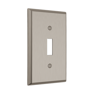 Century Toggle Wall Plate - Brushed Nickel