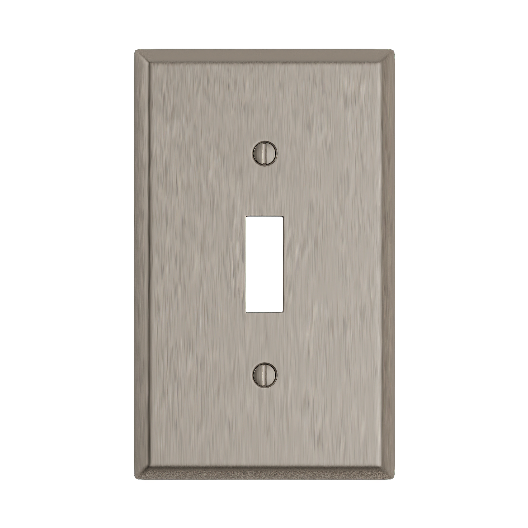 Solid brass Century Toggle Wall Plate in Satin Nickel finish