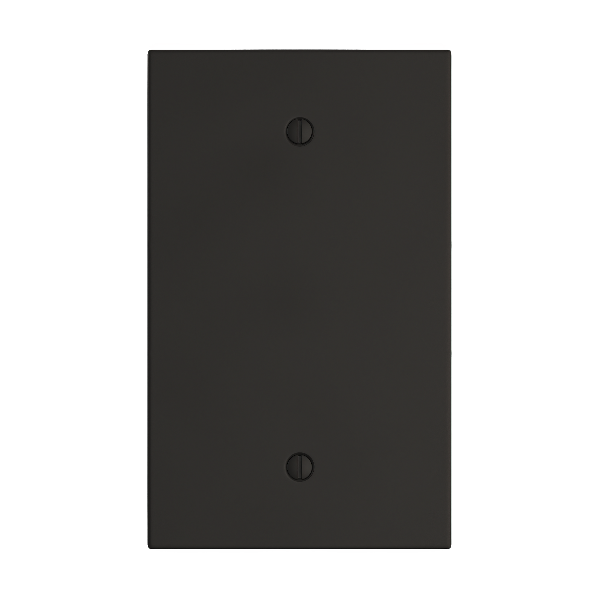 Solid brass Futura Blank Wall Plate in Coal Black Brass finish