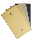 Solid brass Futura Blank Wall Plate