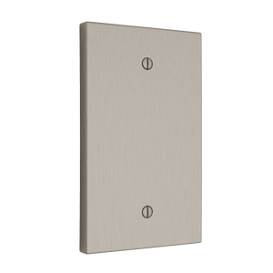Futura Blank Wall Plate - Brushed Nickel