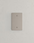 Solid brass Futura Blank Wall Plate in Satin Nickel finish