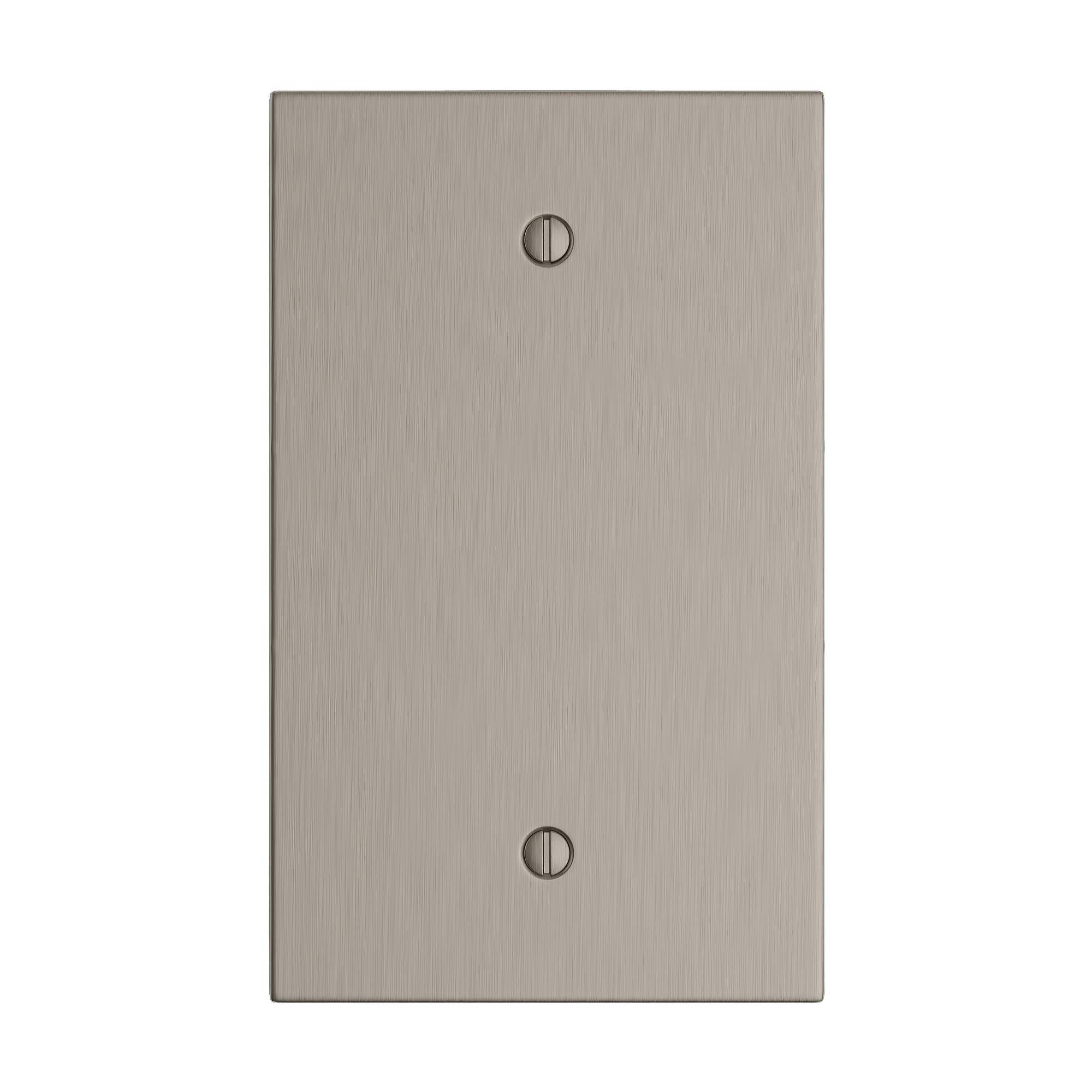 Solid brass Futura Blank Wall Plate in Satin Nickel finish