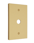 Solid brass Futura Cable Wall Plate in Satin Brass finish