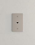 Solid brass Futura Cable Wall Plate in Satin Nickel finish