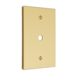 Solid brass Futura Cable Wall Plate in Polished Brass finish