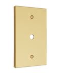 Solid brass Futura Cable Wall Plate in Polished Brass finish