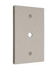 Solid brass Futura Cable Wall Plate in Satin Nickel finish