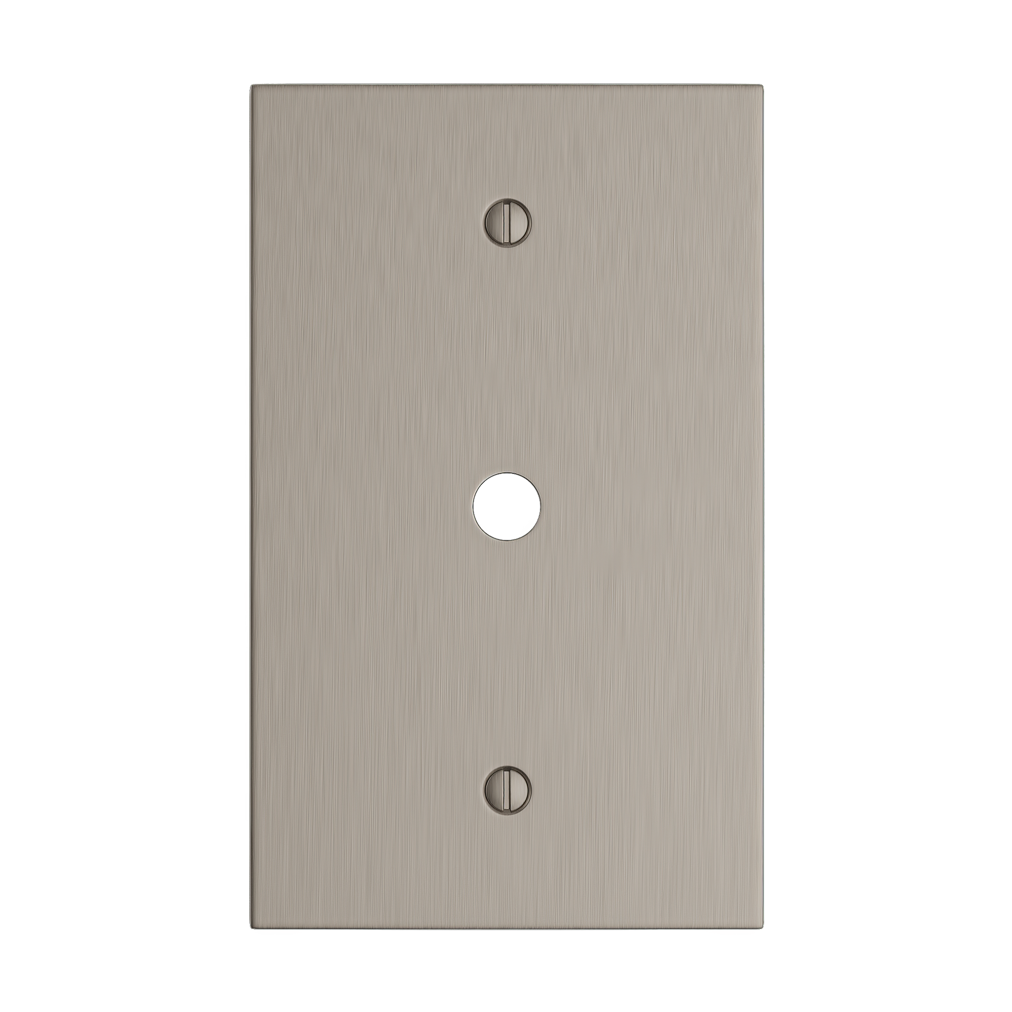 Solid brass Futura Cable Wall Plate in Satin Nickel finish