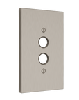 Solid brass Futura Push Button Wall Plate in Satin Nickel finish