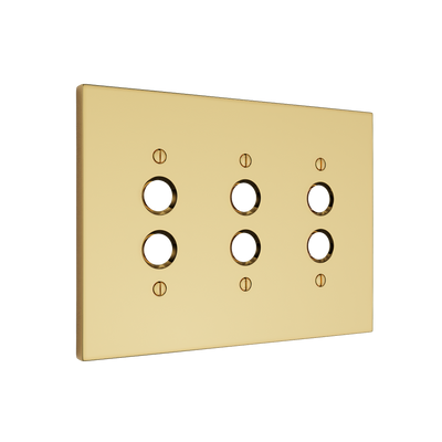 Futura Push Button Wall Plate – Triple