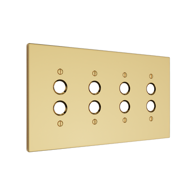 Futura Push Button Wall Plate – Quad