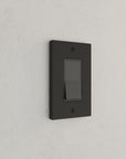 Solid brass Futura Open Wall Plate in Coal Black Brass finish