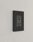 Solid brass Futura Open Wall Plate in Coal Black Brass finish