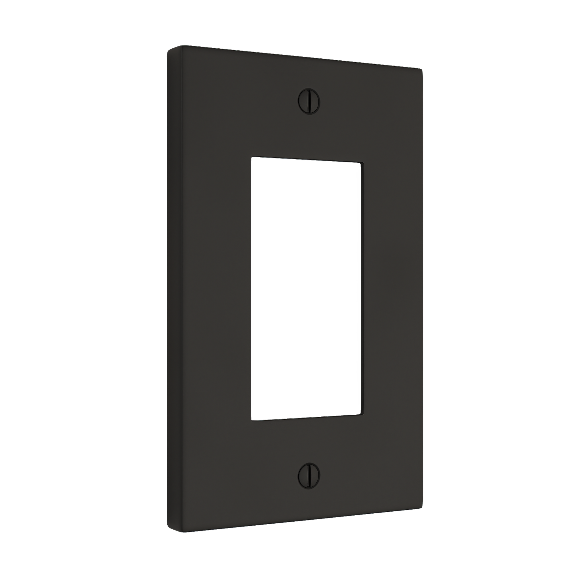 Solid brass Futura Open Wall Plate in Coal Black Brass finish